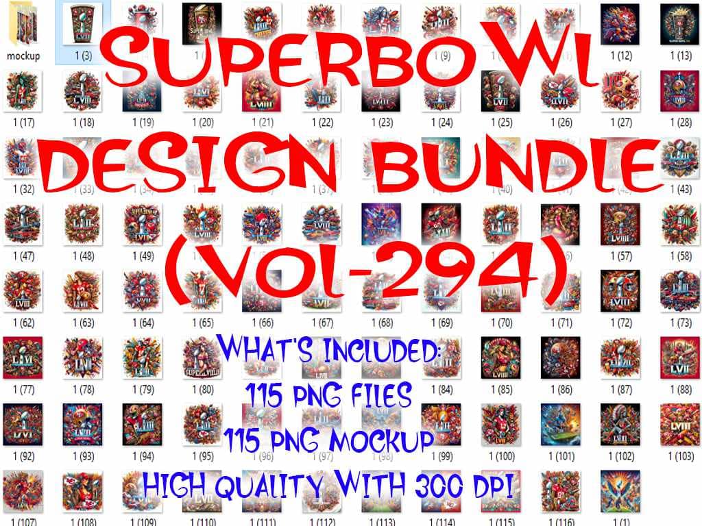 SUPERBOWL DESIGN BUNDLE (VOL-294)