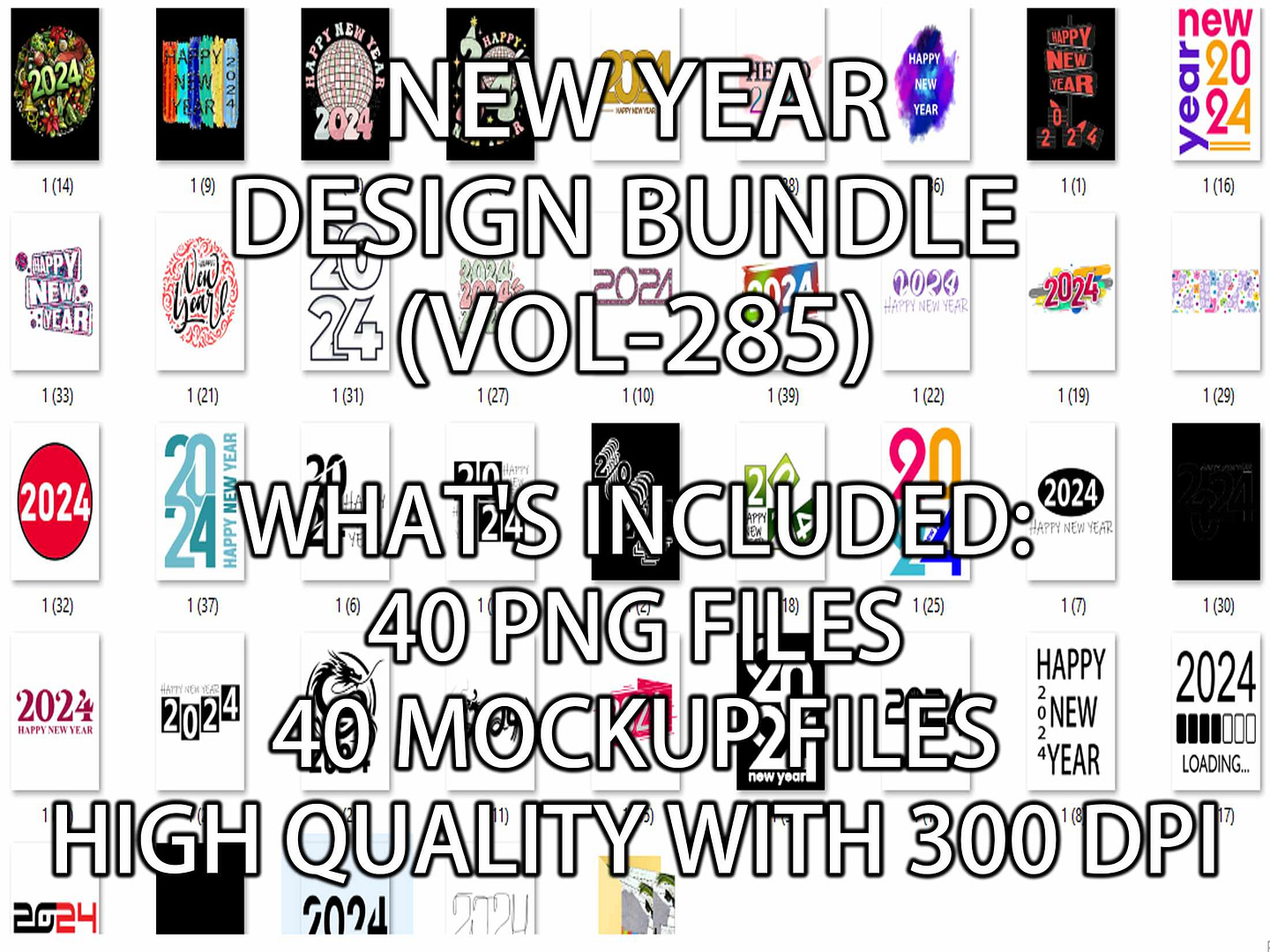 NEW YEAR DESIGN BUNDLE (VOL-285)