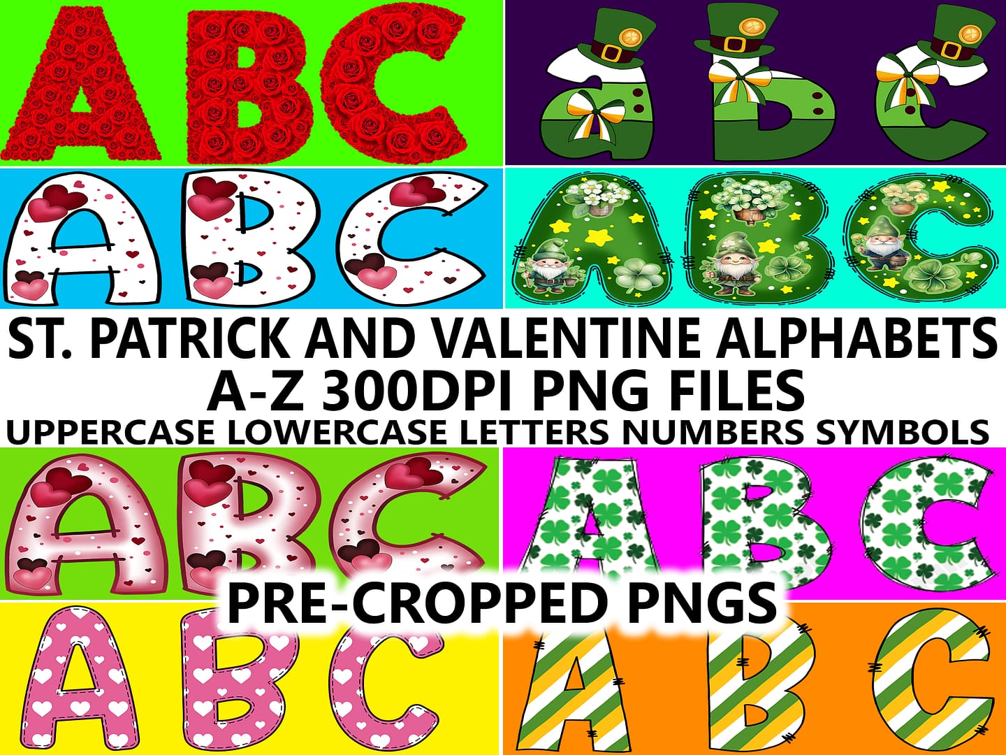 Alphabet packs bundle (288)