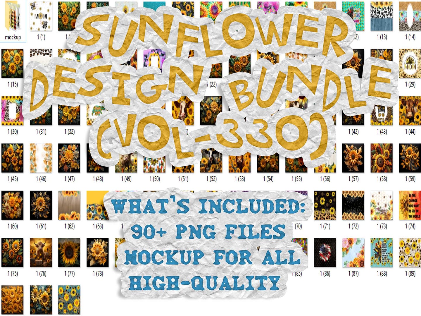 SUNFLOWER DESIGN BUNDLE (VOL-330)