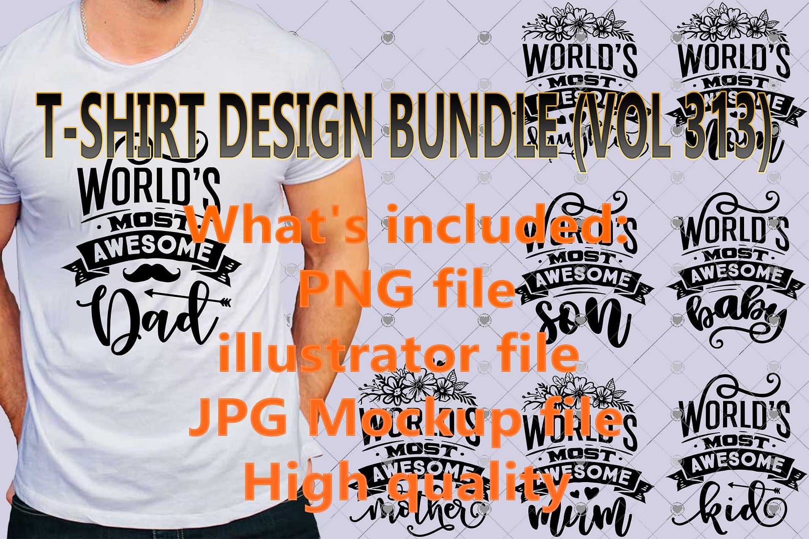 T-SHIRT DESIGN BUNDLE (VOL 313)