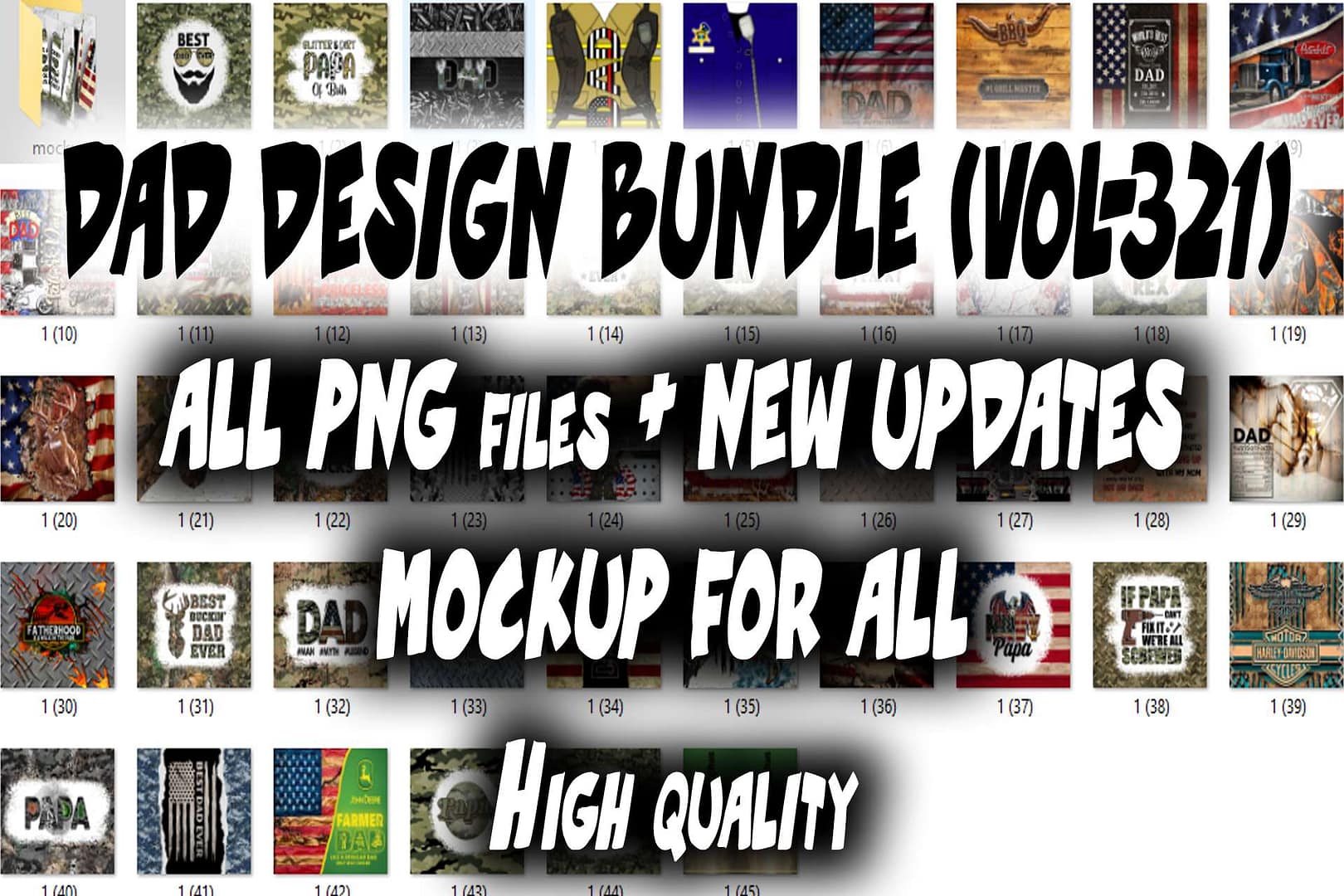 What’s included: 45 PNG files + NEW UPDATES MOCKUP FOR ALL High quality