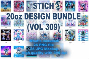 STITCH 20oz DESIGN BUNDLE (VOL 309)