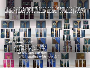 LUXURY BRANDS TUMBLER DESIGN BUNDLE (VOL15)