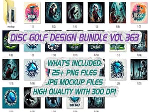 DISC GOLF DESIGN BUNDLE VOL 363