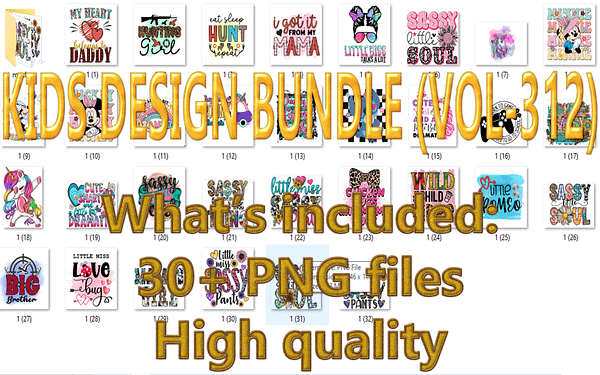 KIDS DESIGN BUNDLE (VOL-312)