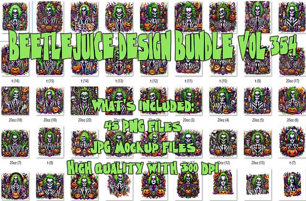 BEETLEJUICE DESIGN BUNDLE VOL 354