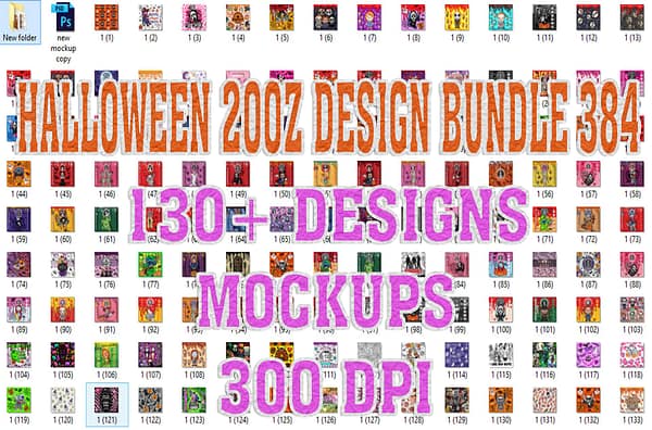 HALLOWEEN 20OZ DESIGN BUNDLE 384