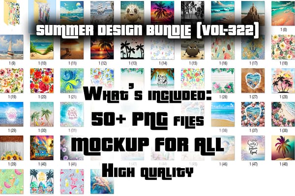 SUMMER DESIGN BUNDLE (VOL-322)