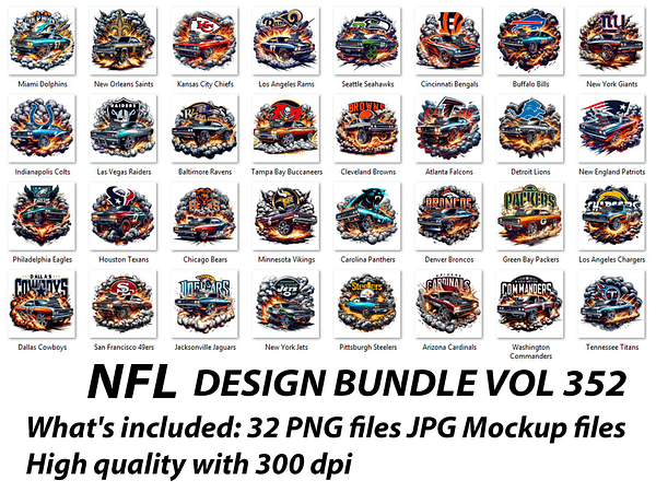 NFL DESIGN BUNDLE VOL 352