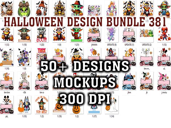 HALLOWEEN DESIGN BUNDLE 381