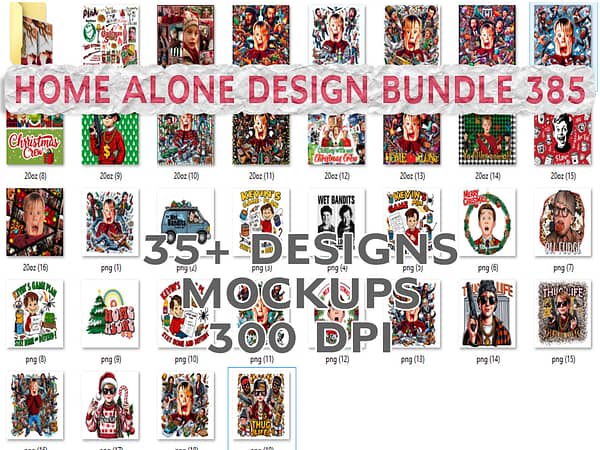 HOME ALONE DESIGN BUNDLE 385