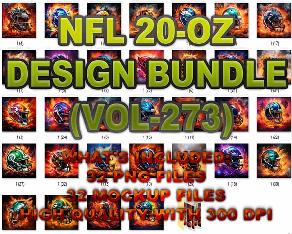 NFL 20-OZ DESIGN BUNDLE (VOL-273)