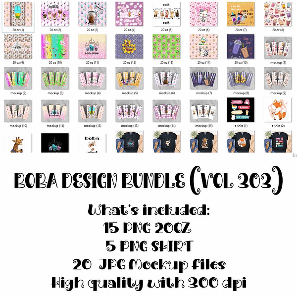 BOBA DESIGN BUNDLE (VOL 303)